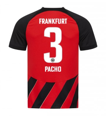 Eintracht Frankfurt Willian Pacho #3 Hjemmebanetrøje 2023-24 Kort ærmer